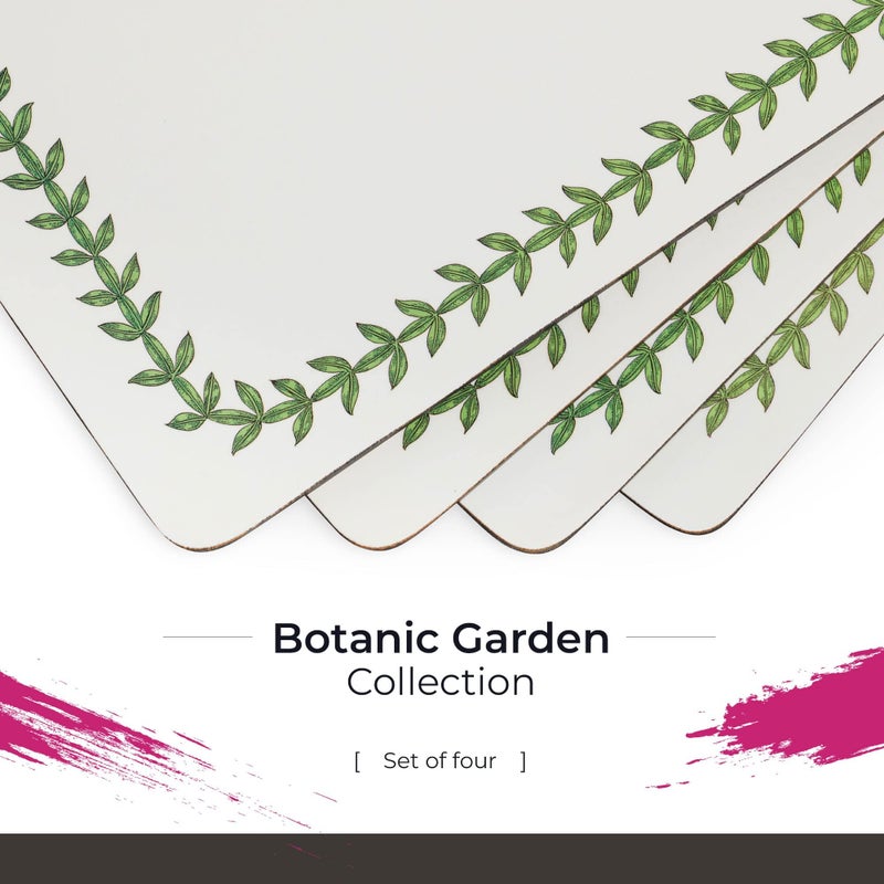 Pimpernel Botanic Garden Placemats (Set of 4), Hardboard Dining Table Mats - Cork-Backed, Heat-Resistant, Stain-Resistant (15.7"x11.7") - Unique Tableware for Formal Occasions - Image 2